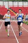 Dean Newton (New Marske) outsprints Nathan Reed (Sunderland) for 3rd place in the senior mens 5000 metres at the North Eastern Championships, Gateshead International Stadium.  Photos: David T. Hewitson/Sports for All Pics